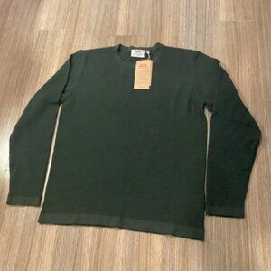 Fjallraven Dark Green Men's Cardigan Sweater size L NWT